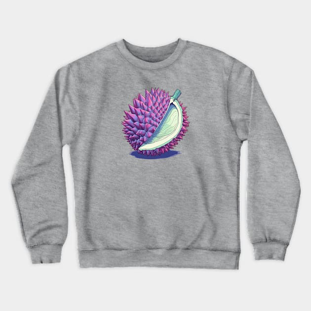 Retro Durian Crewneck Sweatshirt by IdeationLab